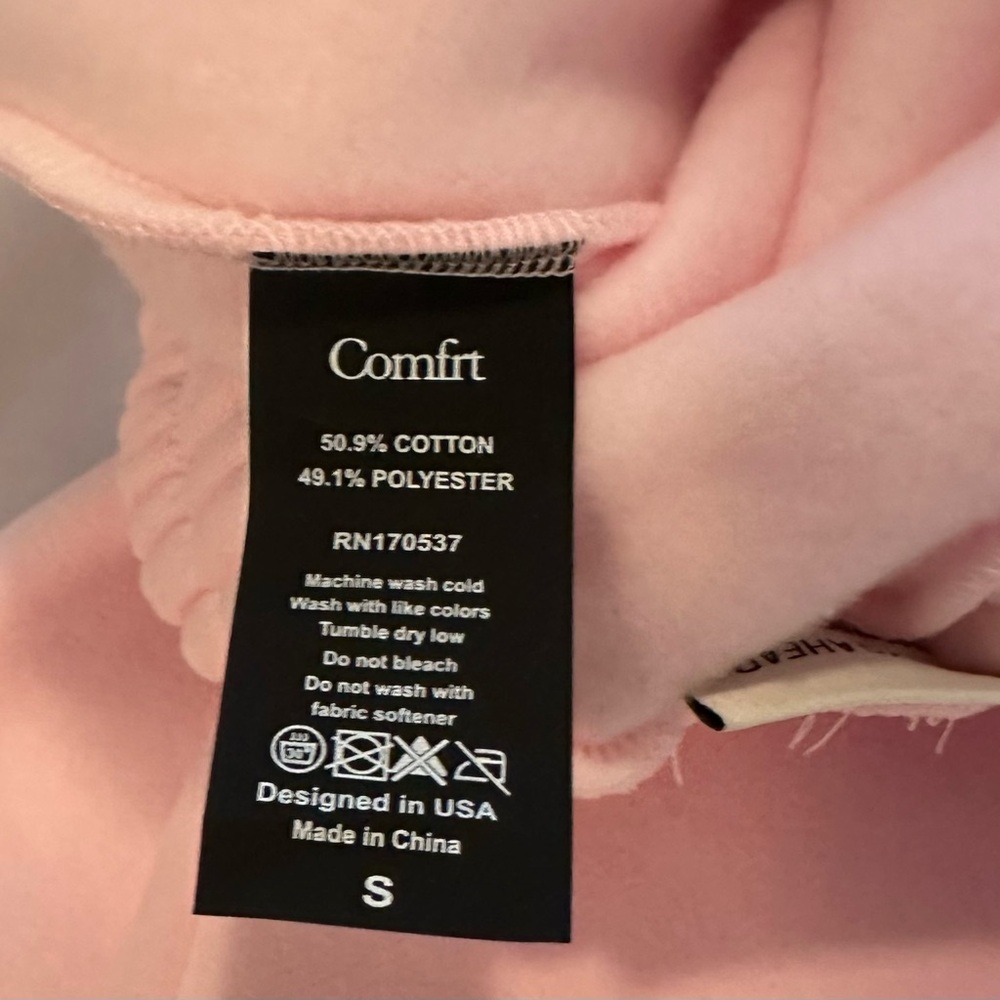 Comfrt *NEW* Minimalist Sweatpants Pale Pink - Picture 6 of 6